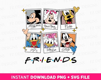 Mouse and Friends Family Vacation SVG PNG, Magical Kingdom Trip Design, Digital File