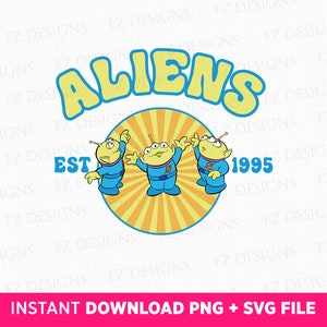 Toy Friends Aliens Svg, 2024 Family Trip Svg, Family Vacation Svg, Est 1995, Vacay Mode, Png Svg Files, Instant Download