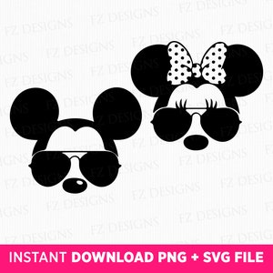 Family Trip Svg, Mouse Couple with Sunglasses Svg, Family Vacation 2024 Svg, Couple Trip Svg, Vacay Mode Svg, Png Svg Files For Print