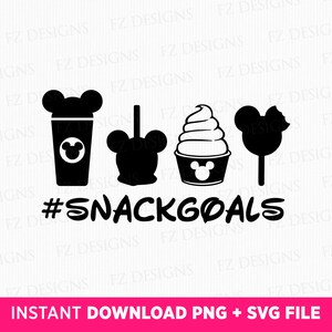 Snack Goals Svg, Family Vacation Svg, Family Trip Svg, Magical Kingdom Svg, Drink and Ice Cream Svg, Vacay Mode, Svg File For Cricut