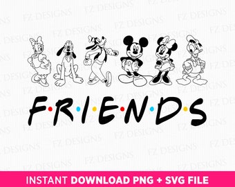 Mouse and Friends SVG, Family Vacation Cut File (SVG, PNG)