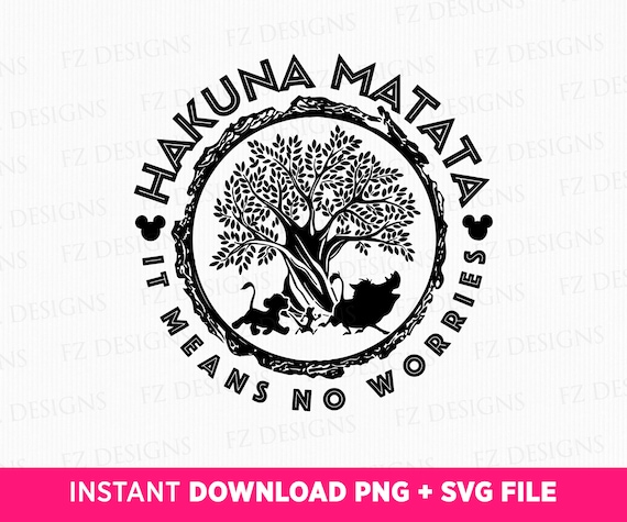 Hakuna Matata SVG, Family Vacation Design (PNG SVG Files)