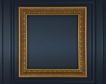 Large Elegant Vintage Ornate Gold Frame.