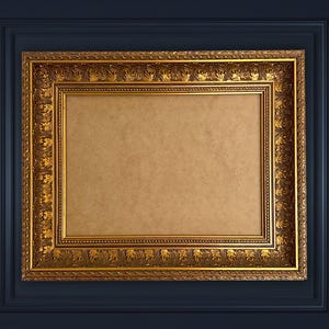 Large High Quality Elegant Baroque Style Vintage Ornate Thick Wooden Gold Frame