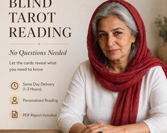 Blind Tarot Reading Without Questions, Blind Reading, Psychic Reading with Tarot Cards,Detailed Blind Tarot Reading,Spiritual Advice 24 hour