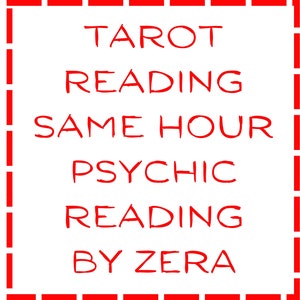 HETZELFDE UUR Blinde tarot- en paranormale lezing binnen een uur gepersonaliseerde lezing