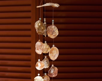 Gold Shell Wall Hanging, Sea-Inspired Coastal Decor