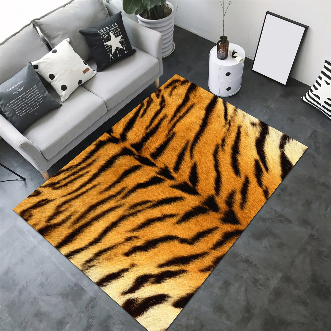 Tibetan Tiger Skin Rug, Realistic Leopard Skin Mat, Animal Skin Rug ...