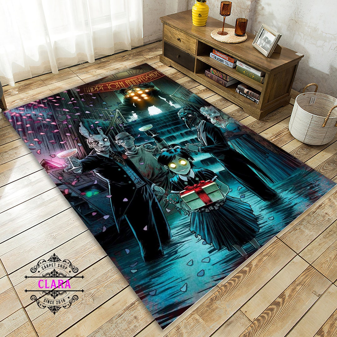 Bioshock Rapture Rug Video Game Carpet Rapture Rug Etsy