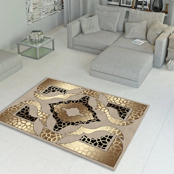 Marble Patterned Rug, Greek Key Symbol Carpet, Living Room Mat, Greek Key Rug, Kitchen Carpet, Hallway Rug, Modern Living Room Rug