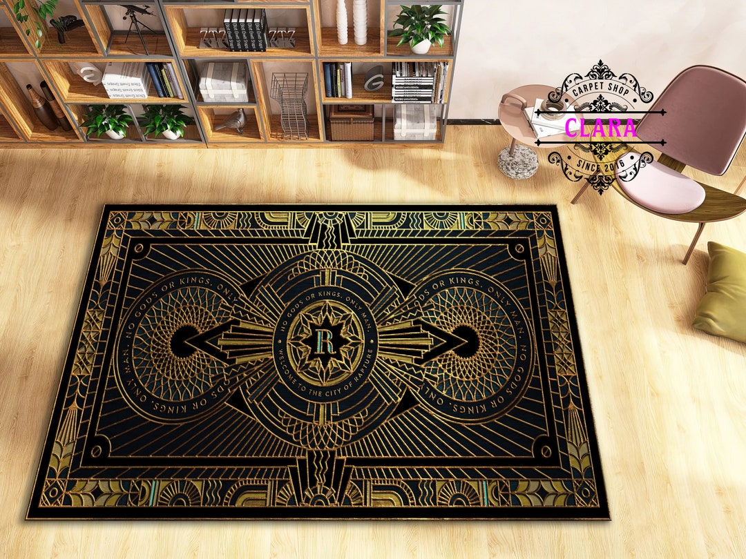 Bioshock Rapture Rug Video Game Carpet Rapture Rug Etsy
