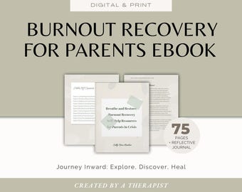 Parenting Burnout Recovery Ebook: Mental Health Workbook (PDF)