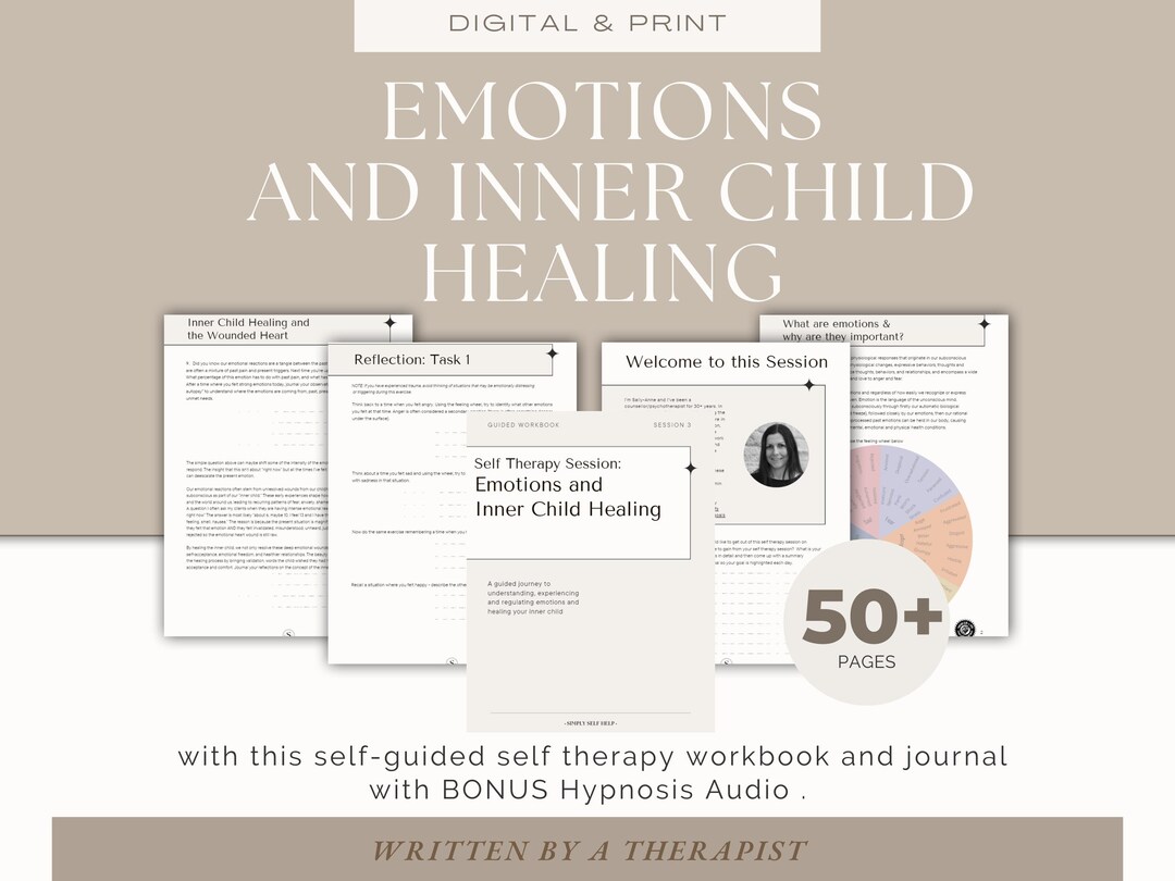 Inner Child Healing Journal: Self Therapy Workbook (digital Download ...