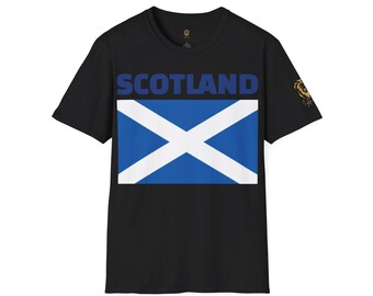 Camiseta con la bandera de Escocia, Cruz de San Andrés y Soy León