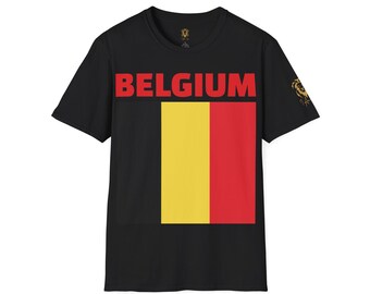 Belgium Flag T-Shirt | Belgian National Colors Tee | I Am Lion