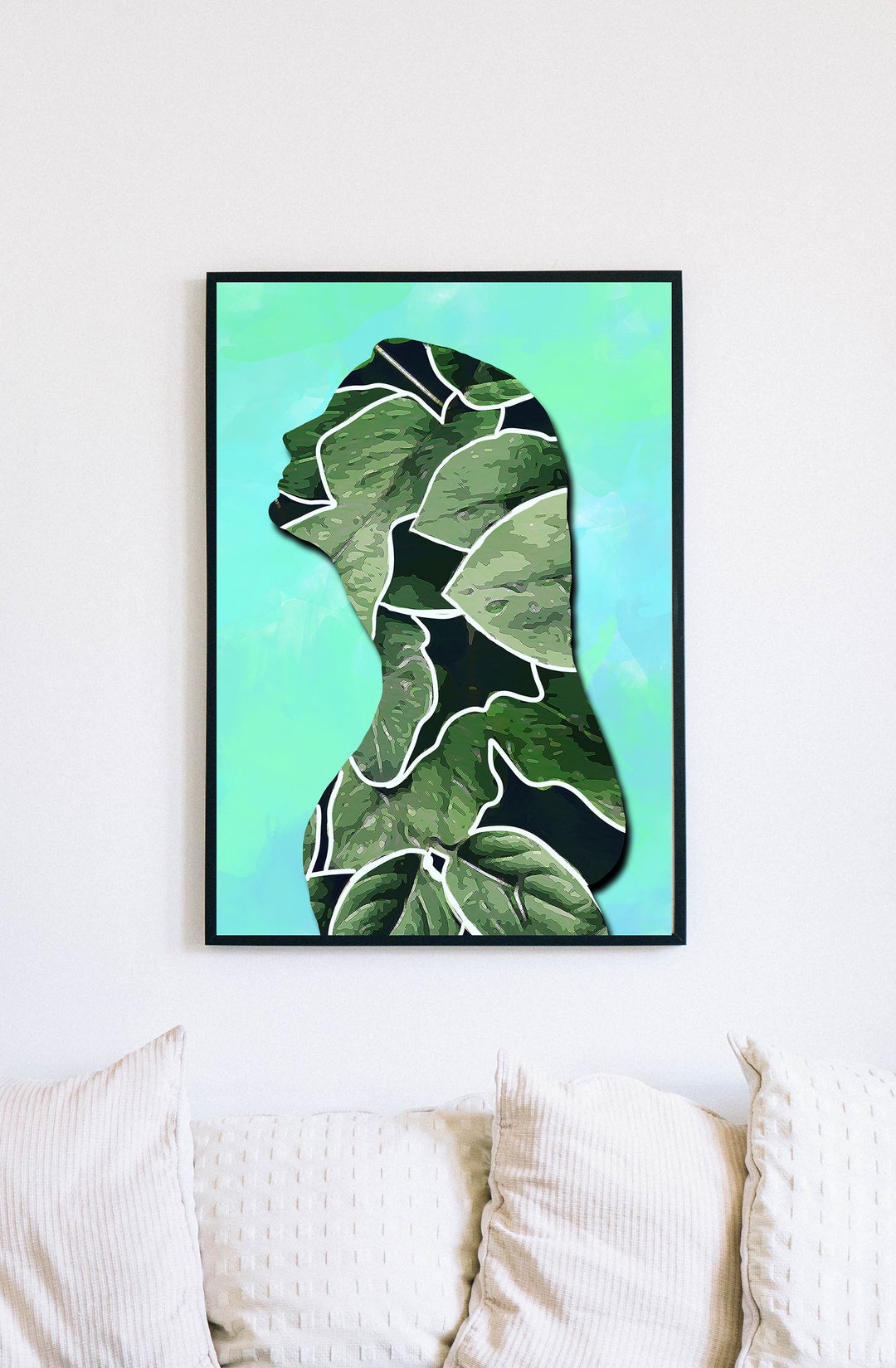 Abstract Art Portrait Personalised Photo Photo Poster Etsy