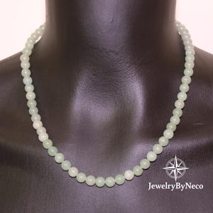 Green Aventurine Necklace for Women, Calming Energy Beaded Necklace for Women, Gemstone Necklace Gift, Handmade Healing Necklace for Her