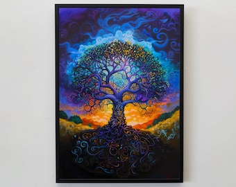 Magical Tree of Life Art: Mystical Fantasy Print (Digital Download)
