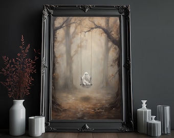 Ghost Painting: Gothic Horror Wall Art (Digital Download)