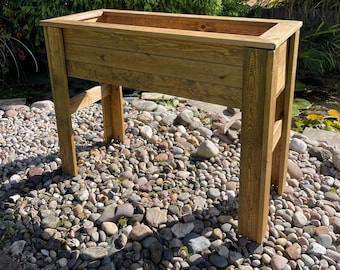 Planters on Legs Large Raised Vegetable Herb Boxes Garden Patio High Raised Trough 2 Sizes Available