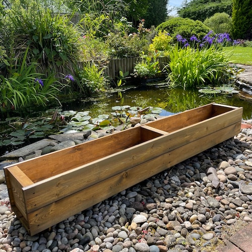 Jardinières en bois Pots de fleurs d'extérieur Boîtes de légumes Arbuste pour plantes, 4 tailles disponibles Entièrement assemblé