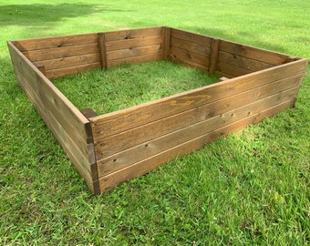 Raised Wooden Vegetable Garden Bed Grow Veg Box Frame Herbs Flower Fruit Trough Outdoor Planter Large