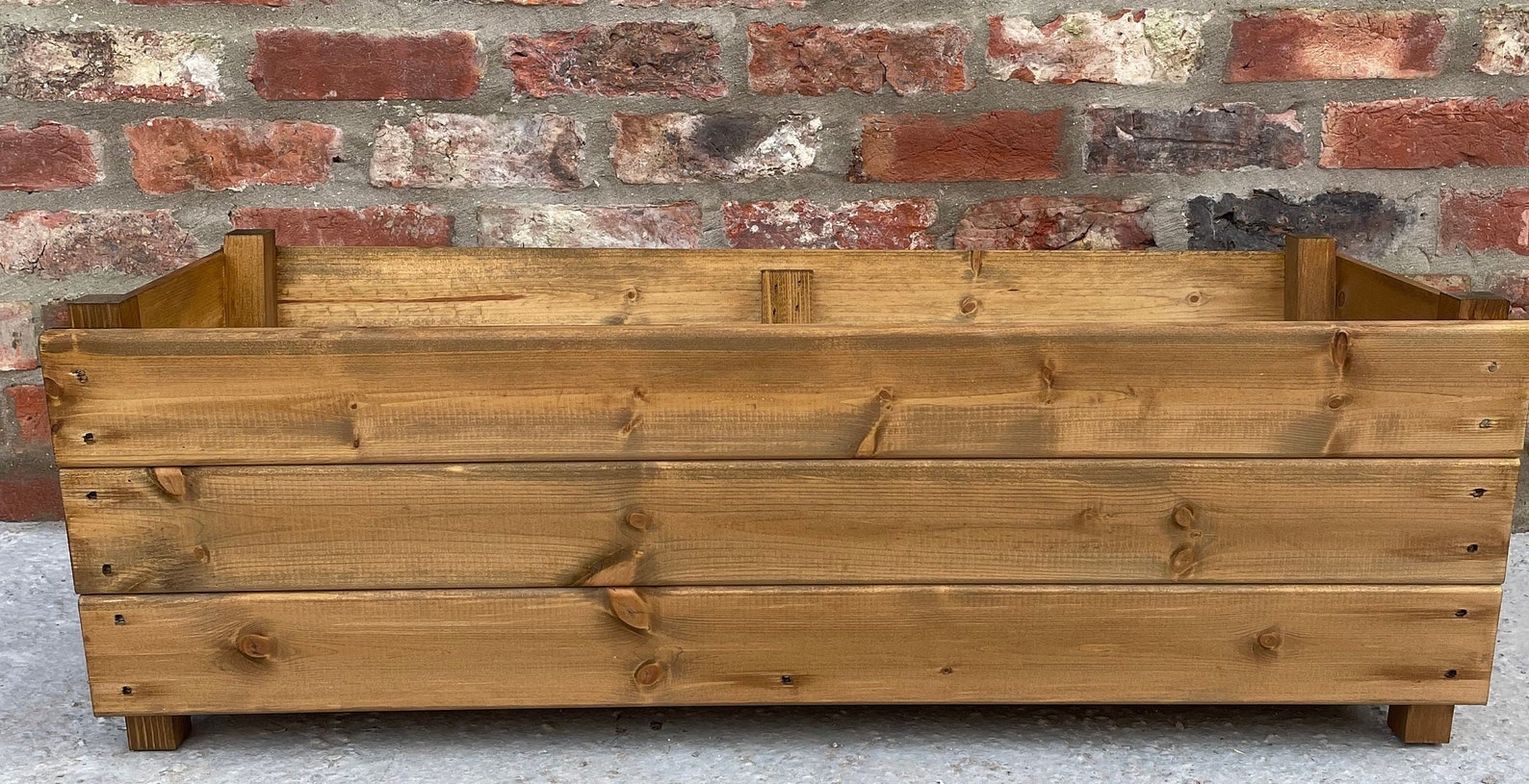 Extra Large Wooden Garden Planter Outdoor Flower Jumbo Pots Veg Boxes ...