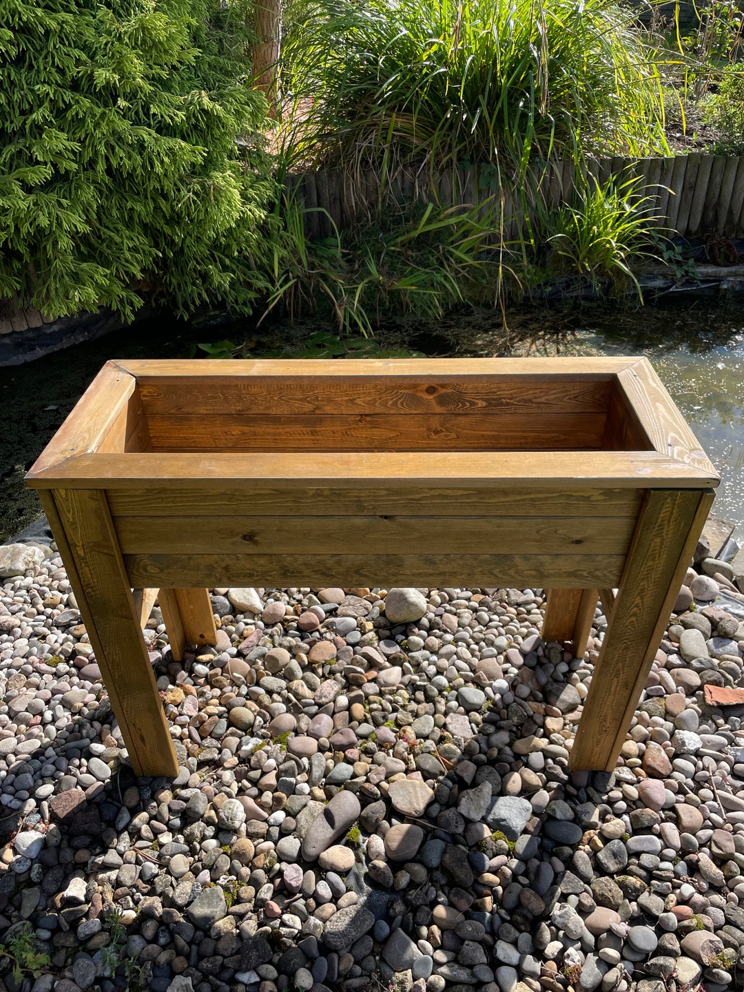 Planters on Legs Large Raised Vegetable Herb Boxes Garden Patio High ...