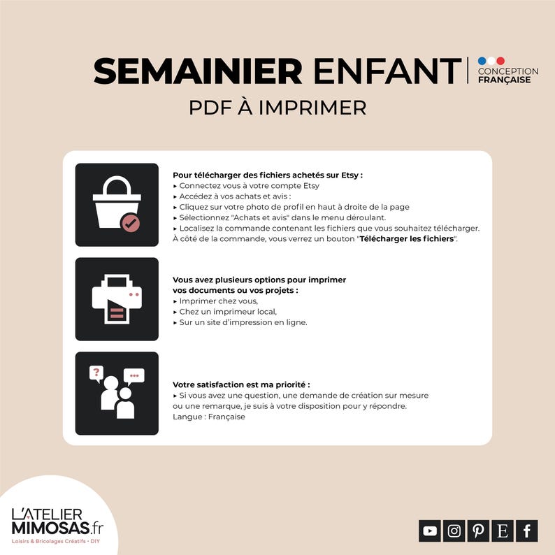 Semainier enfant à imprimer - - Agenda de la semaine Montessori - Etsy ...