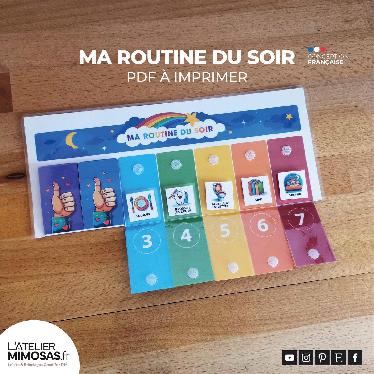 Routine du soir à Imprimer pour les Enfants en Français - Routine du ...