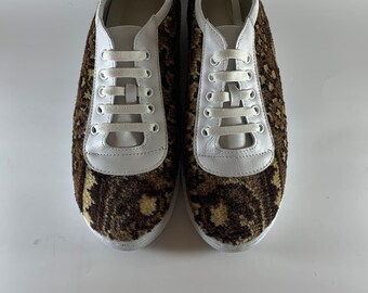 EU 38-US 7.5 Kilim Sneakers,Kilim Shoes,Handmade Kilim Shoes,Handmade Sneakers,Womans's Shoes,Unique Sneakers,Women's Kilim Sneakers