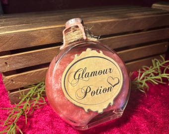 Poción de glamour: accesorio de DnD, exhibición para TTRPG, botella decorada