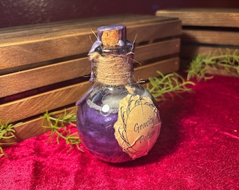 Poción de gravedad: accesorio de DnD, expositor para TTRPG, botella decorada
