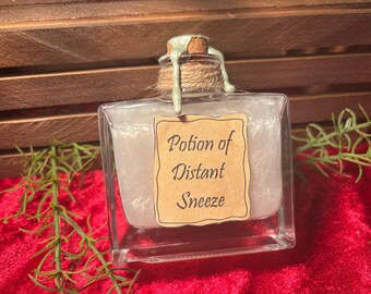 Poción de estornudo distante: accesorio de DnD, exhibición para TTRPG, botella decorada