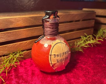 Infernal Potion - DnD prop, display for TTRPG, decorated bottle
