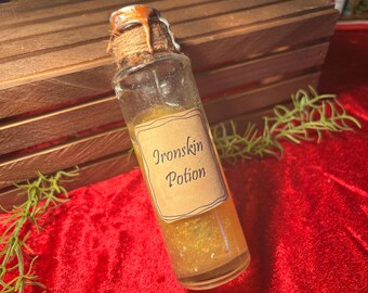 Poción de piel de hierro: accesorio de DnD, exhibición para TTRPG, botella decorada