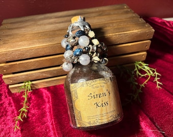 Poción de beso de sirena: accesorio de DnD, expositor para TTRPG, botella decorada