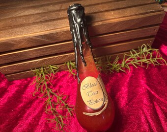 Poción de Lágrima de Sangre - Accesorio de DnD, exhibición para TTRPG, botella decorada