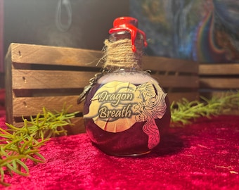 Aliento de dragón - Accesorio de DnD, exhibición para TTRPG, botella decorada