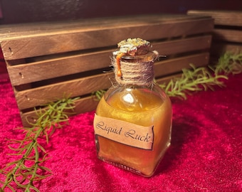 Poción de suerte líquida: accesorio de DnD, exhibición para TTRPG, botella decorada