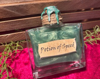 Poción de velocidad: accesorio de DnD, exhibición para TTRPG, botella decorada