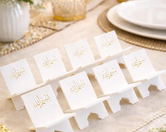 Ramadan Date Stand – 1 per Guest | Bismillah Top Islamic Iftar Table Decor