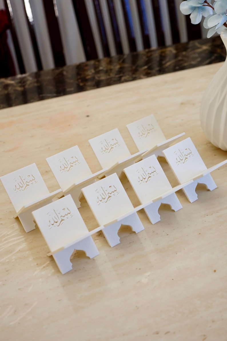 Ramadan Date Stand – 3D-Printed Islamic Table Décor – Elegant Eid, Wedding & Celebration Centerpiece – Customizable Design