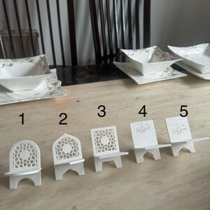 Ramadan Date Stand – 3D-Printed Islamic Table Décor – Elegant Eid, Wedding & Celebration Centerpiece – Customizable Design