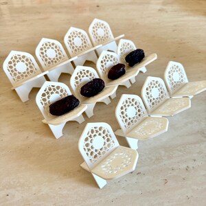Ramadan Date Stand – 3D-Printed Islamic Table Décor – Elegant Eid, Wedding & Celebration Centerpiece – Customizable Design