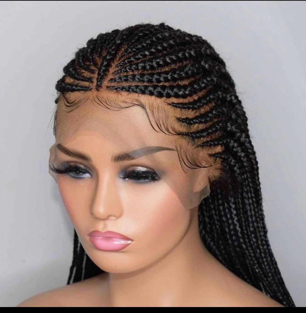 Ghana Weave Braided Wig Etsy