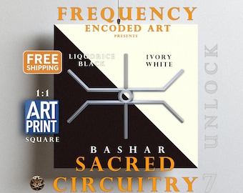 Sacred Circuits Art Print | Meditation Glyph, Bashar (Unlock 7)
