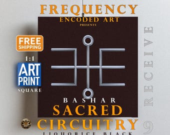 Sacred Circuitry Art Print | "Receive 9" Metaphysical Decor