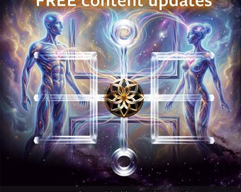 Sacred Geometry Asset Pack & Binaural App License: 4K Fractal Loops, Meditation Wallpapers