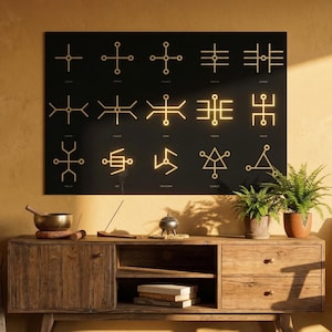 Bashar Sacred Circuitry Gold Foil Print: Spiritual Metaphysical Art